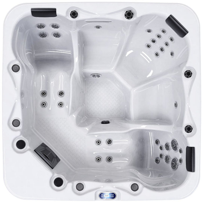 Luxuria Spas 220 Volt 5 Person 56 Jet Acrylic Square Hot Tub with